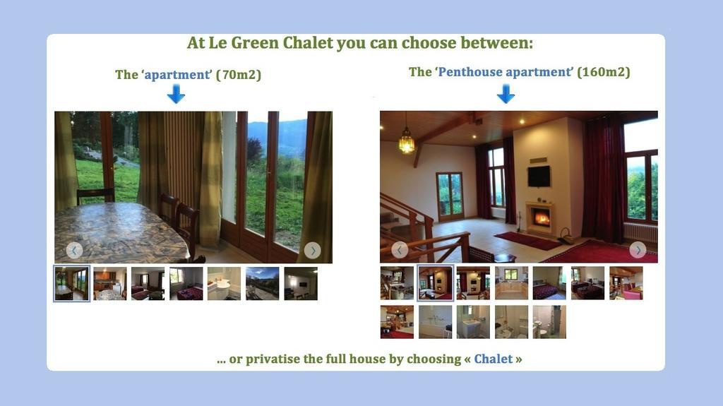 Le Green Chalet Villard-sur-Boege Exteriör bild